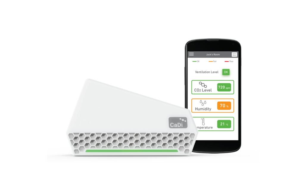NuWave CaDi CO2-monitor met app